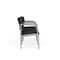 Lesro Lenox Steel 3 Seater with Center Arms, Graphite (Gray) Seat, Graphite Back, 64.5 W 24.5 L 32 H LS3103 - alternate 3